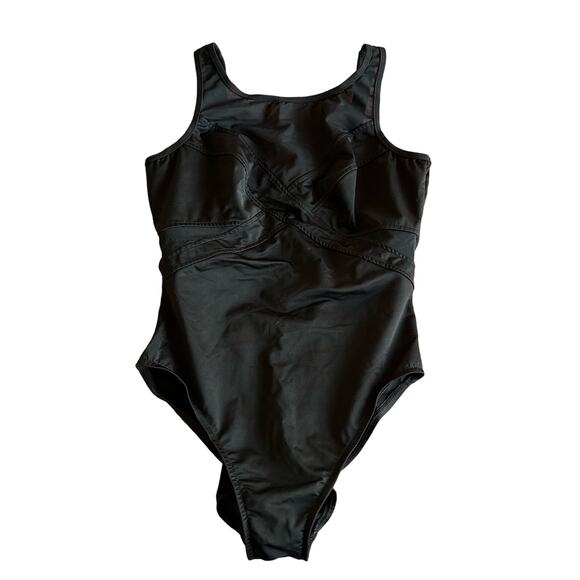 Miraclesuit | Size 16 One Piece Swimsuit Black Mesh Made in USA - Picture 1 of 11